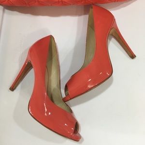Coye Nokes Mia Peep Toe Platform Pump Sz 61/2